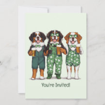 St. Patrick's Day Bernese Mountain Hunde