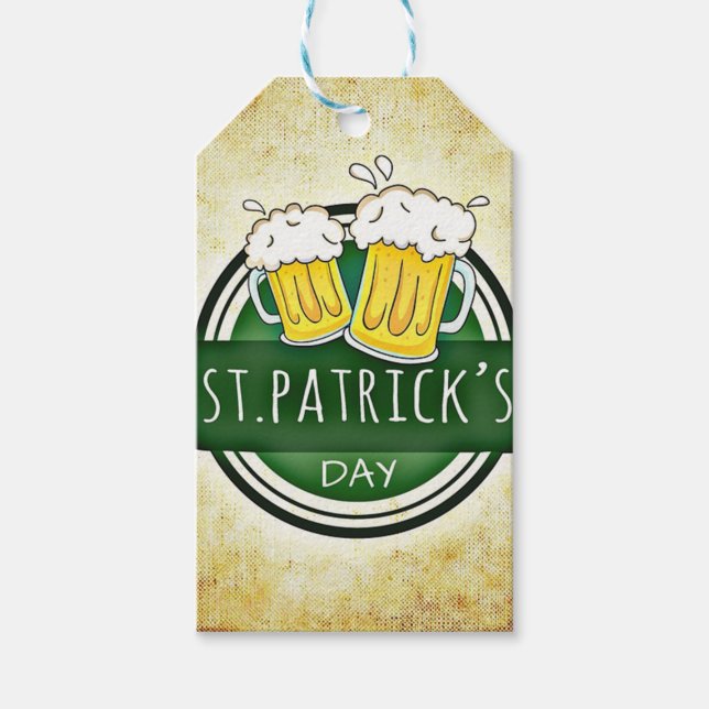 St. Patrick's Day Bers Geschenkanhänger (Vorderseite)