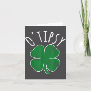 St. Patrick's Day beschwipst Bier trinkend betrunk Karte