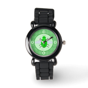St. Patricks Day Bienen und Kleeblätter Armbanduhr