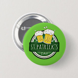 St. Patrick's Day, Bier Tasse, Irish Green Button