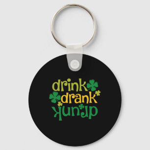 St Patricks Day Bier Trinken Trank Betrunken Kleeb Schlüsselanhänger