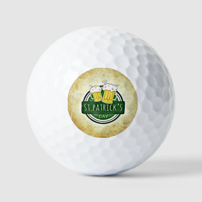 St. Patrick's Day Biere Golfball (Vorderseite)