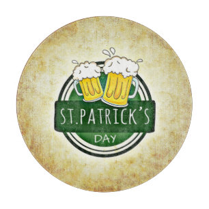 St. Patrick's Day Biere Schneidebrett