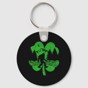 St Patricks Day Bigfoot Irischer Sasquatch Sankt P Schlüsselanhänger