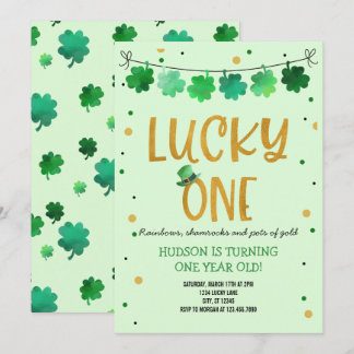 St. Patrick's Day Birthday Einladung zum Glück Ein