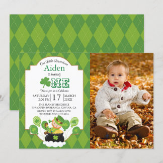 St. Patrick's Day Birthday Party Einladung