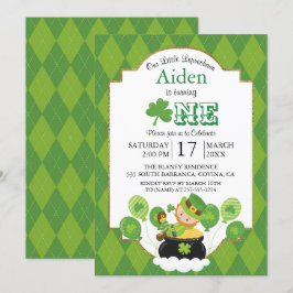 St. Patrick's Day Birthday Party Einladung