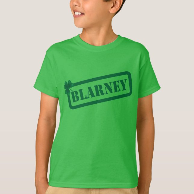 St.Patrick's Day Blarney Kids Green T - Shirt (Vorderseite)