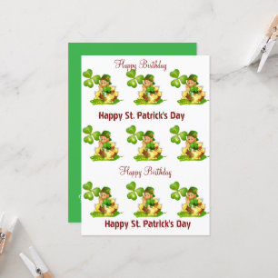 St. Patrick's Day Bonne Invitation d'anniversaire