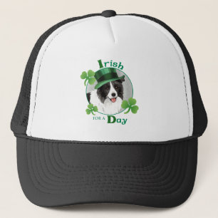 St. Patrick's Day Border Collie Truckerkappe