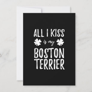 St Patricks Day Boston Terrier Dog Mom Funny Irish Dankeskarte