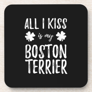 St Patricks Day Boston Terrier Dog Mom Funny Irish Getränkeuntersetzer