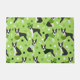 St. Patrick's Day Boston Terrier Fußmatte