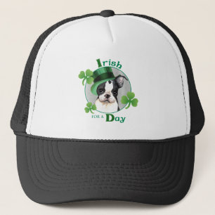 St. Patrick's Day Boston Terrier Truckerkappe