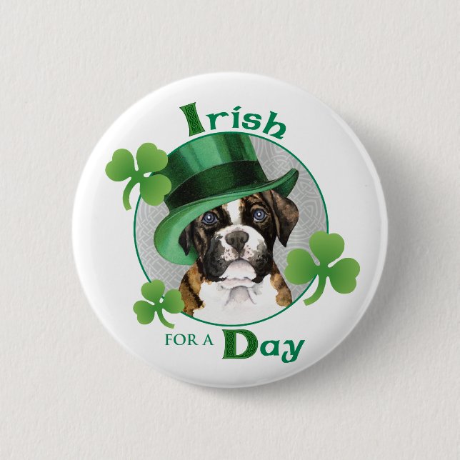St. Patrick's Day Boxer Button (Vorderseite)
