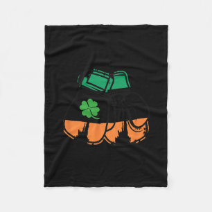 St. Patricks Day Boxfan Irish Handschuhe Paddys Fleecedecke