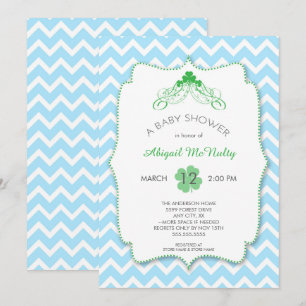 St Patrick's Day Boy Baby Shower lädt ein Einladung