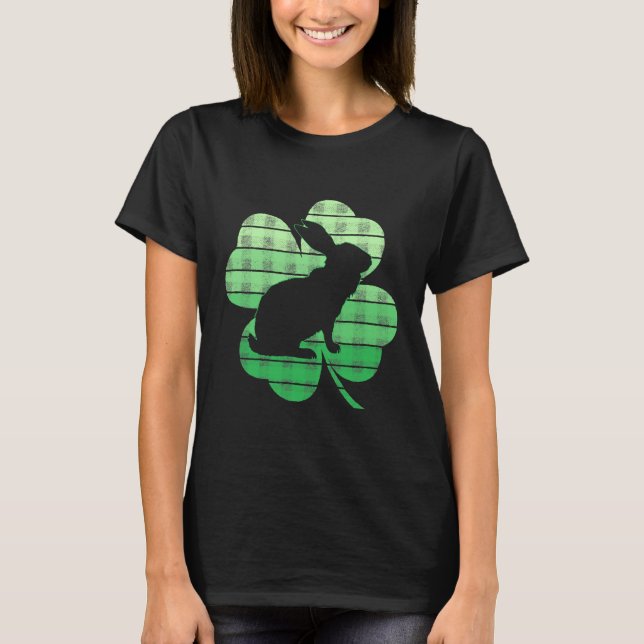St Patricks Day Bunny Rabbit Lover T-Shirt (Vorderseite)