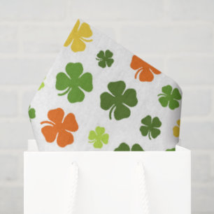 St. Patricks Day Bunte Irische Shamrocks Spaß Seidenpapier