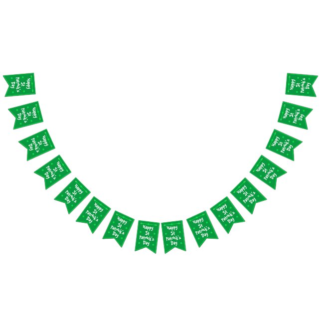 St Patrick's Day bunting Fahnen von dalDesignNZ Wimpelkette (Alle)