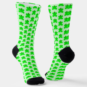 St. Patricks Day Butterfly Gemustert Socken