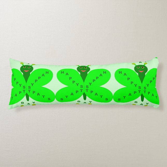 St. Patrick's Day Butterfly Kissen (Vorderseite)