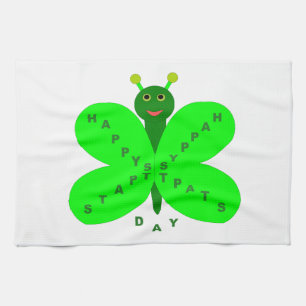 St. Patricks Day Butterfly Küchentuch