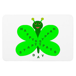 St. Patricks Day Butterfly Magnet