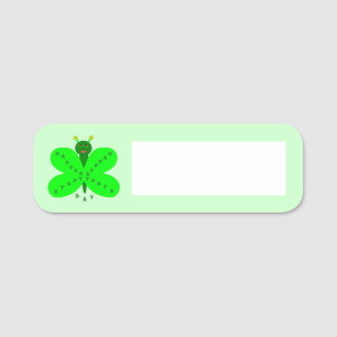 St. Patricks Day Butterfly Namensschild