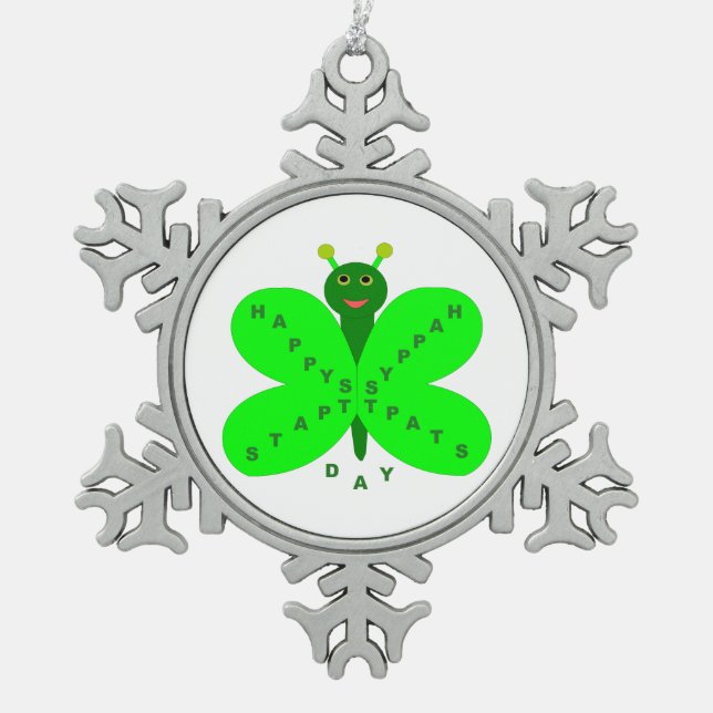 St. Patrick's Day Butterfly Ornament (Vorderseite)