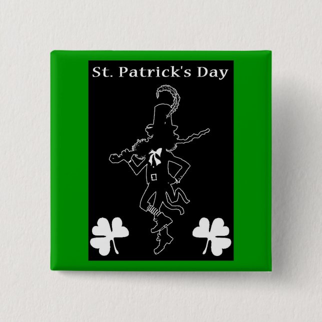 St. Patrick's Day Button (Vorderseite)
