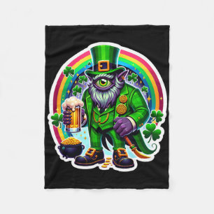 St. Patricks Day Bylor des Bösen Blicks Irischer D Fleecedecke