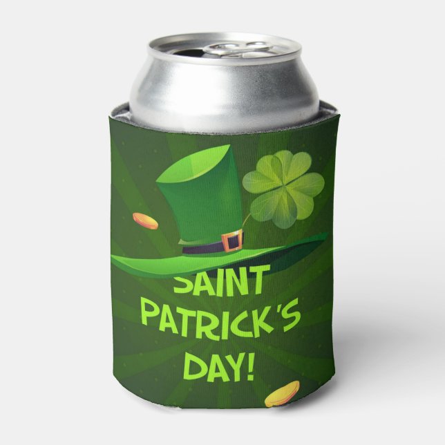 St Patrick's Day Can Cooler Dosenkühler (Kanne Vorderseite)