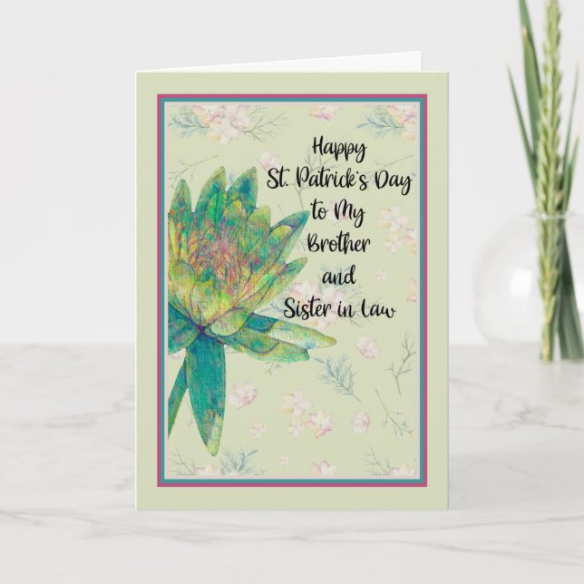 St. Patrick's Day Card für Bruder und Schwester im Karte (Vorderseite)