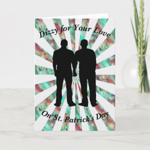 St Patricks Day Card für männliche Partnerin Dankeskarte
