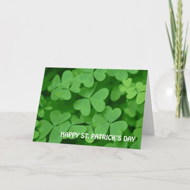 St. Patrick's Day Card Karte (Vorderseite)