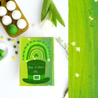 St. Patrick's Day Card mit einem grünen Hut