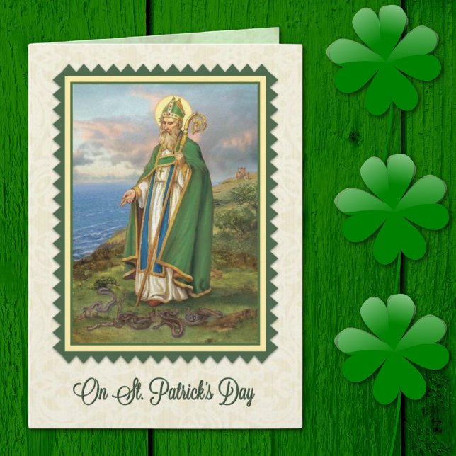 St. Patrick's Day Card mit Gebet und Vers im Inner Karte (Von Creator hochgeladen)