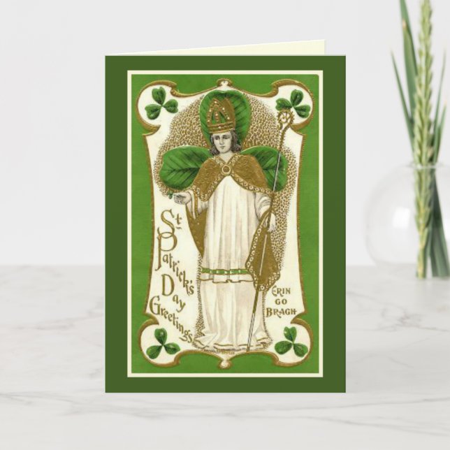 St. Patrick's Day Card mit Gebet und Vers im Inner Karte (Vorderseite)