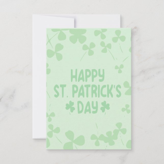 St. Patrick's Day Card Mitteilungskarte (Vorderseite)