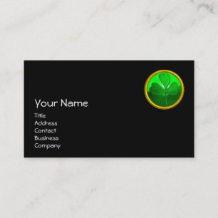 ST PATRICK'S DAY CAT WITH GREEN IRISH BEER VISITENKARTE