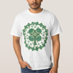 St Patricks Day Celtic Cross bekümmert T-Shirt