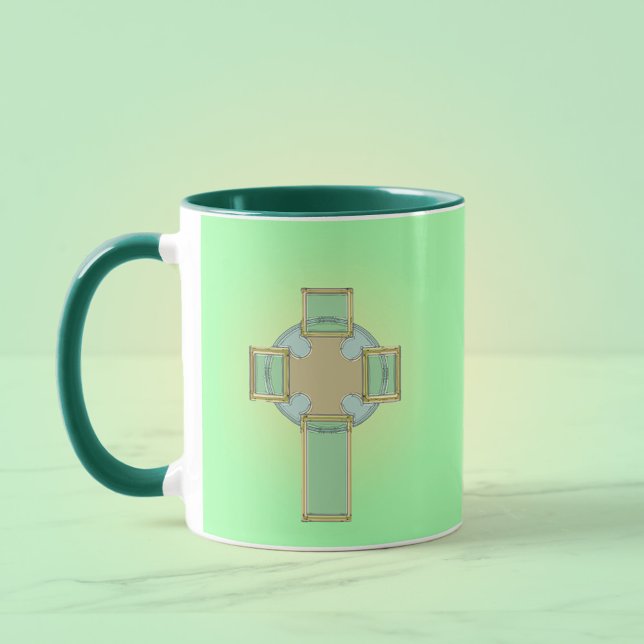 St. Patrick's Day Celtic Cross Coffee Mug (Créateur téléchargé)