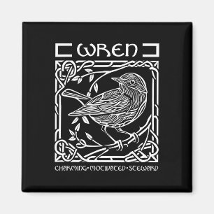 St Patricks Day Celtic Knot Zodiac Wren 10. Juni - Magnet