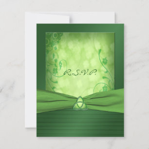 St. Patrick's Day Celtic Love Knot Antwortkarte RSVP Karte