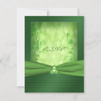 St. Patrick's Day Celtic Love Knot Reply Card