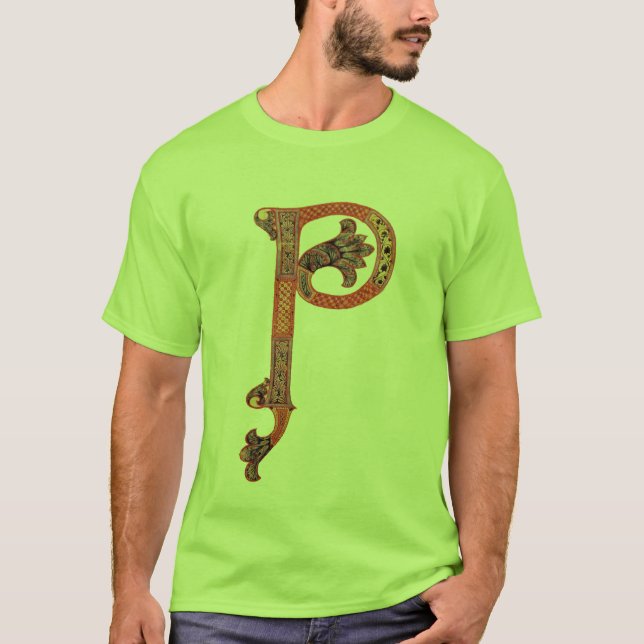 ST PATRICK'S DAY CELTIC P MONOGRAM MIT KLEEBLATT T-Shirt (Vorderseite)