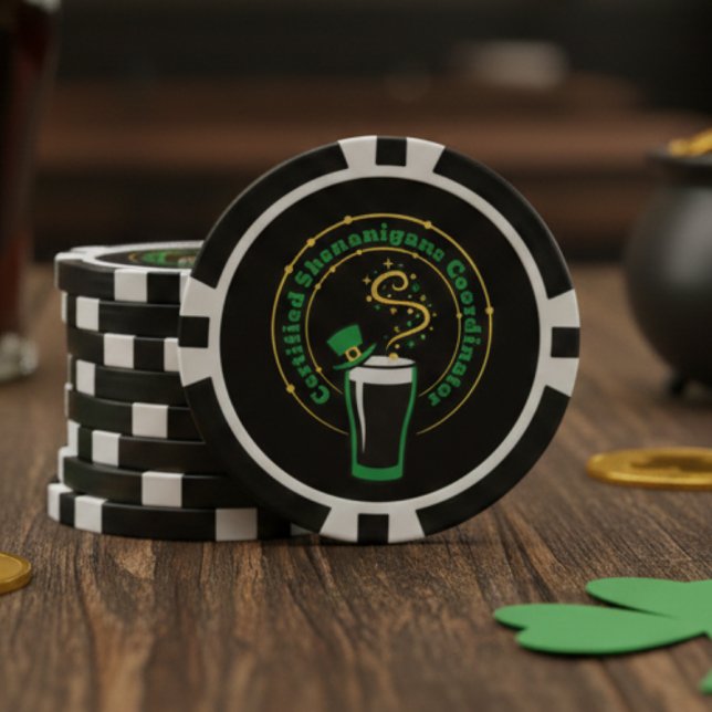 St. Patricks Day Certified Shenanigans Glück Pokerchips (Von Creator hochgeladen)