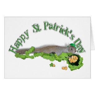 St. Patrick's Day Chanceux écureuil